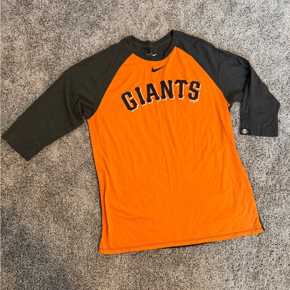 Nike SF Giants 3/4 Sleeve Tee size large